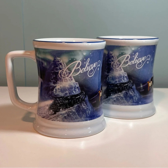 The Polar Express Set of Two Ceramic ‘Believe’ 3D Mugs. 14 oz. - Picture 8 of 11